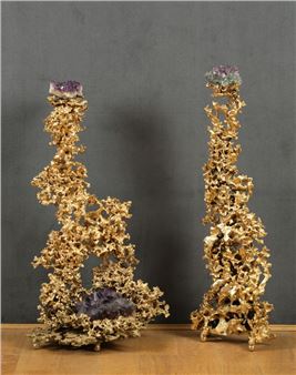 Deux éléments décoratifs de forme libre - Claude Victor Boeltz