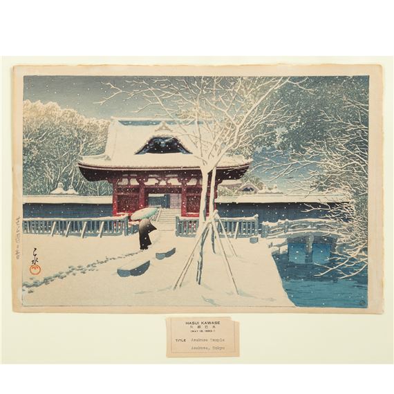 "Shiba Koen No Yuki," by Hasui Kawase, 1931