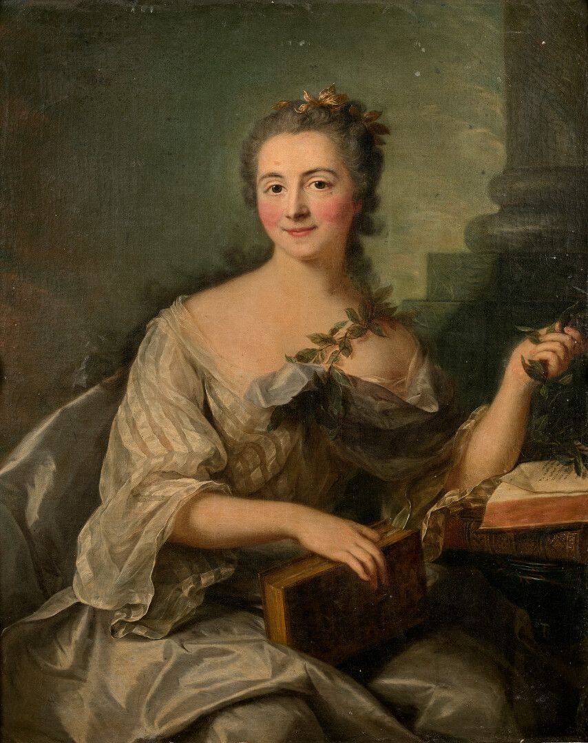 Artwork by Marianne Loir, Portrait de jeune femme en vestale, Made of Canvas