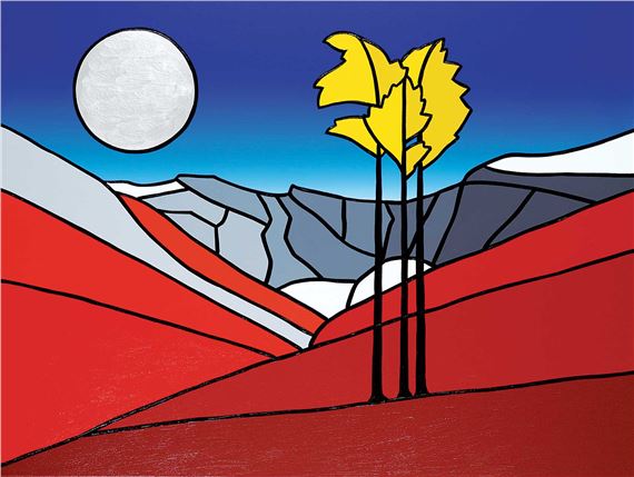 The Larches Glow under the Light of the Silvery Moon by Jason Carter, 2021