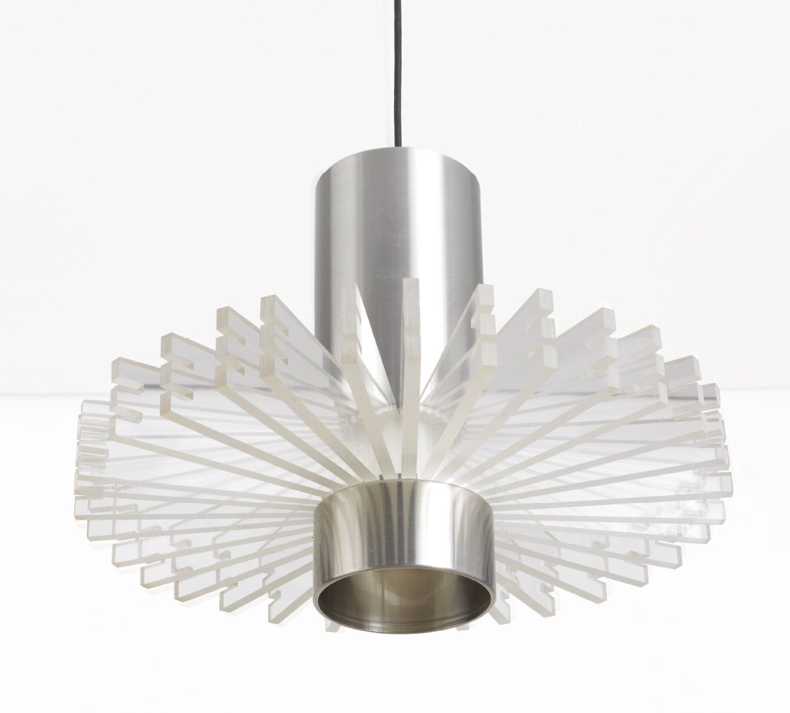 Artwork by Claus Bolby, Suspension model "The Priest's Collar", Made of Aluminium, plexiglas