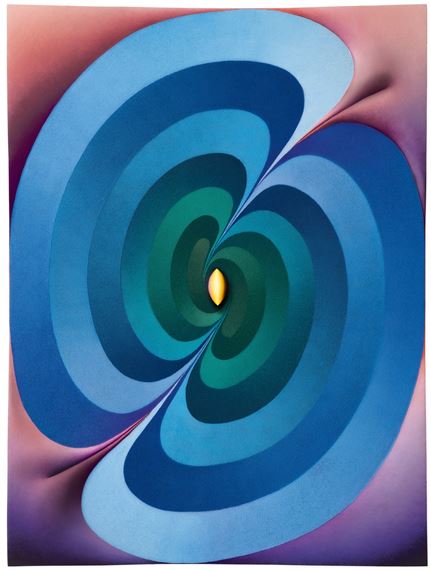 Linked Lingams (yellow, green, blue, purple, pink) Bӵ٤SG{ϣۼtɫ by Loie Hollowell, dated 2018