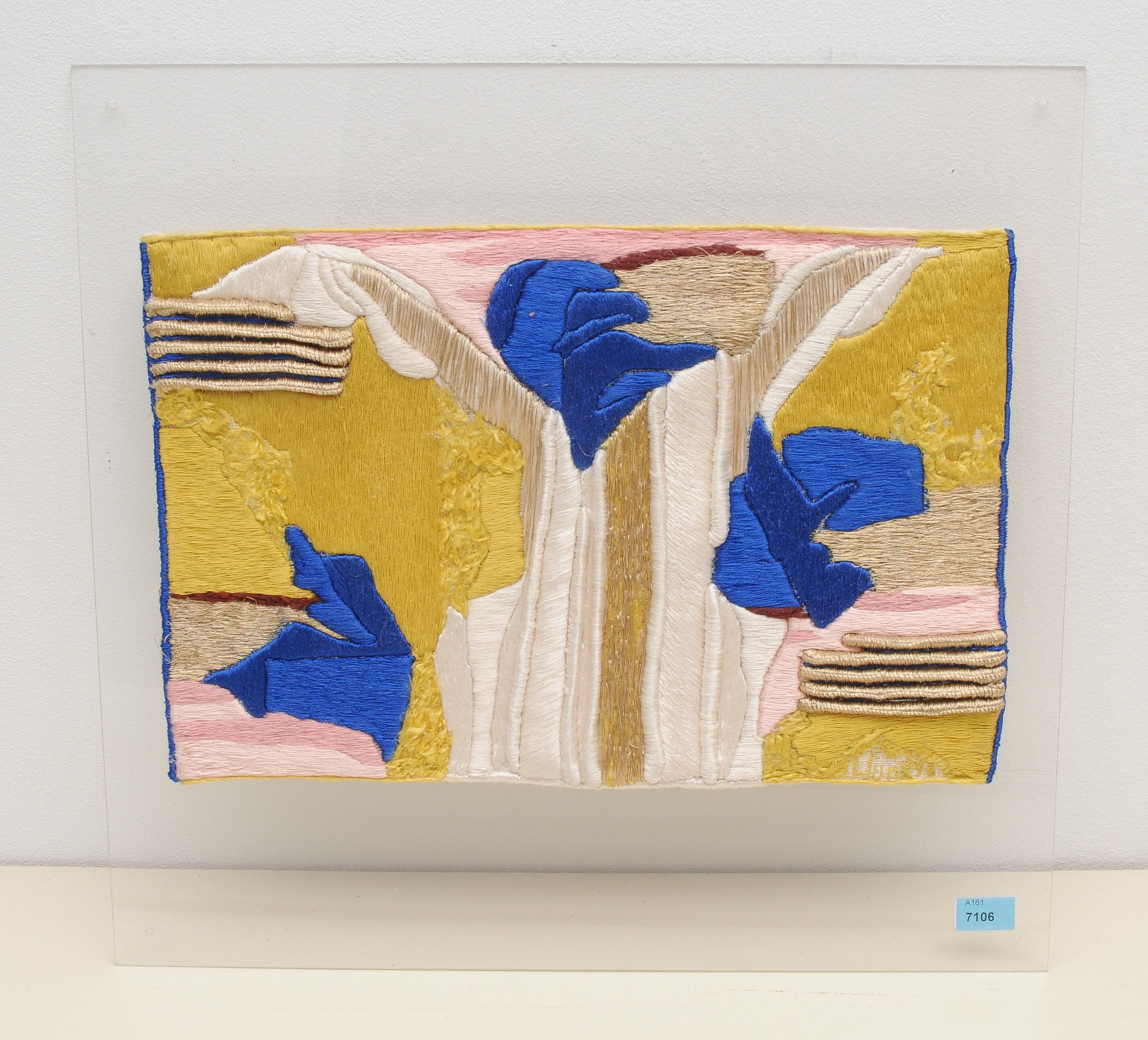 Artwork by Lissy Funk, Ein Gruss, Made of embroidery