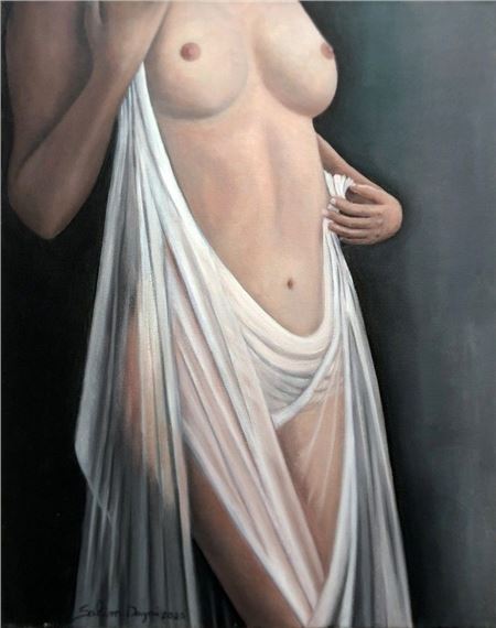 Nude with Transparent Fabric - Salim Digmi