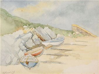 BEACHED BOATS - H. J. Dowling