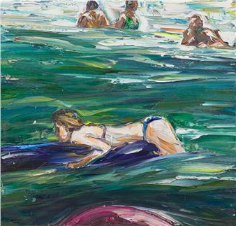 In The Swell (Lilo Girl, Swim Ring and Figures) - Nicholas Harding