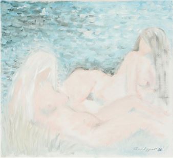 Two women on a beach - Anni Lippert