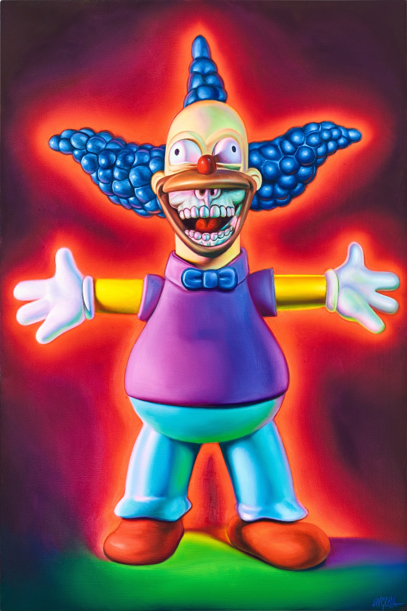 Krusty Grin 小丑微笑 by Ron English, Executed in 2016