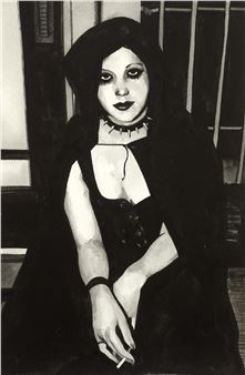 GOTH GIRL WITH CIGARETTE - Brad Phillips