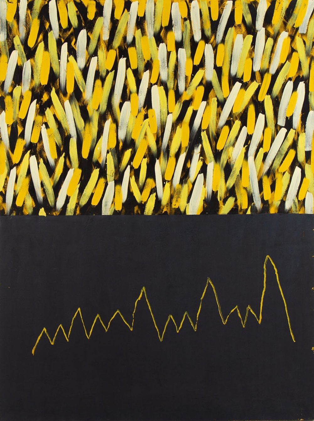 Artwork by Pawel Kowalewski, "Tak odbywa się przypływ morza i słońce zdaje się iść w ten sposób", Made of oil/canvas