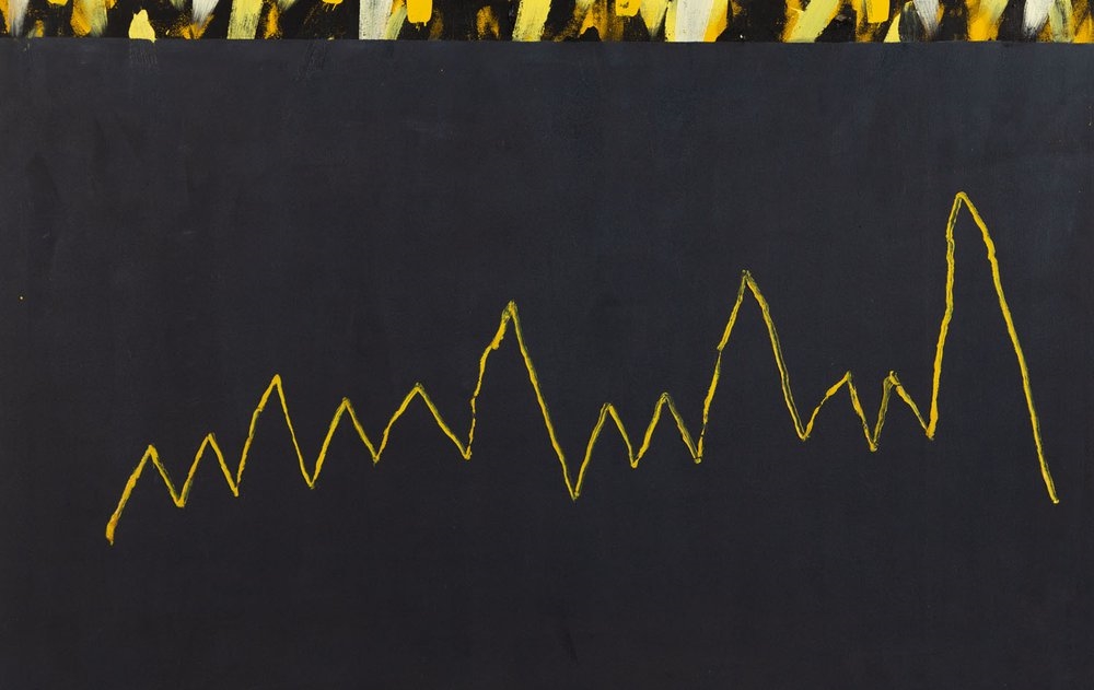 Artwork by Pawel Kowalewski, "Tak odbywa się przypływ morza i słońce zdaje się iść w ten sposób", Made of oil/canvas