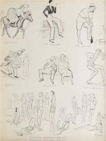 Non-Stop Variety by the Sea and Stern Critic (on the economic situation) by David Ghilchik, 1930