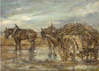 Gathering kelp on the beach - Mark Anthony