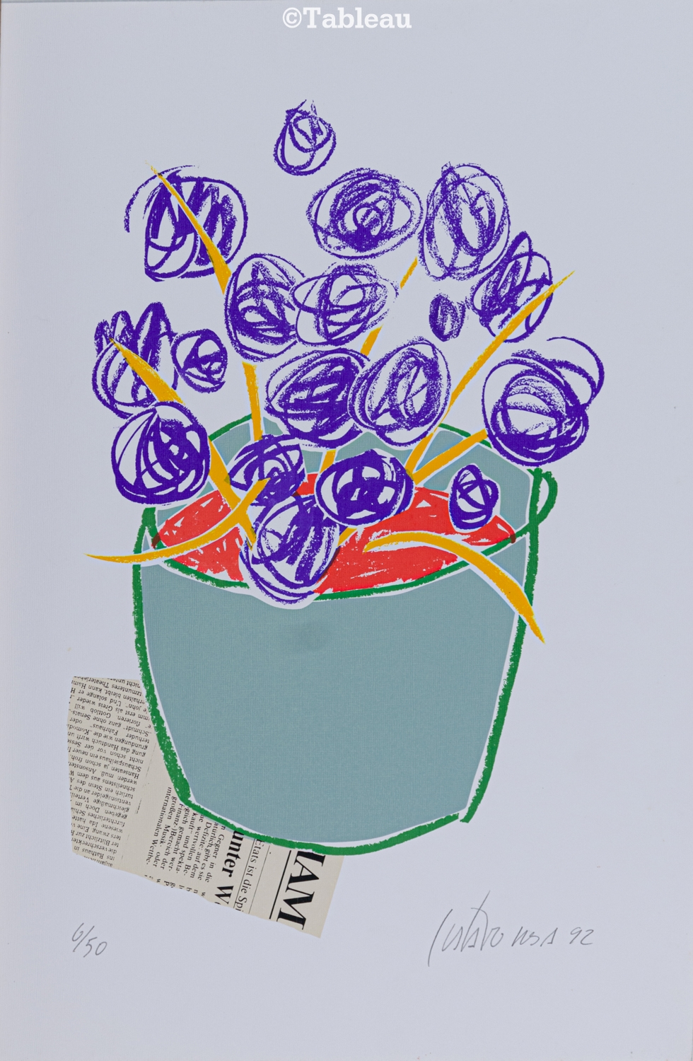 Vaso de flores by Gustavo Rosa, 1992