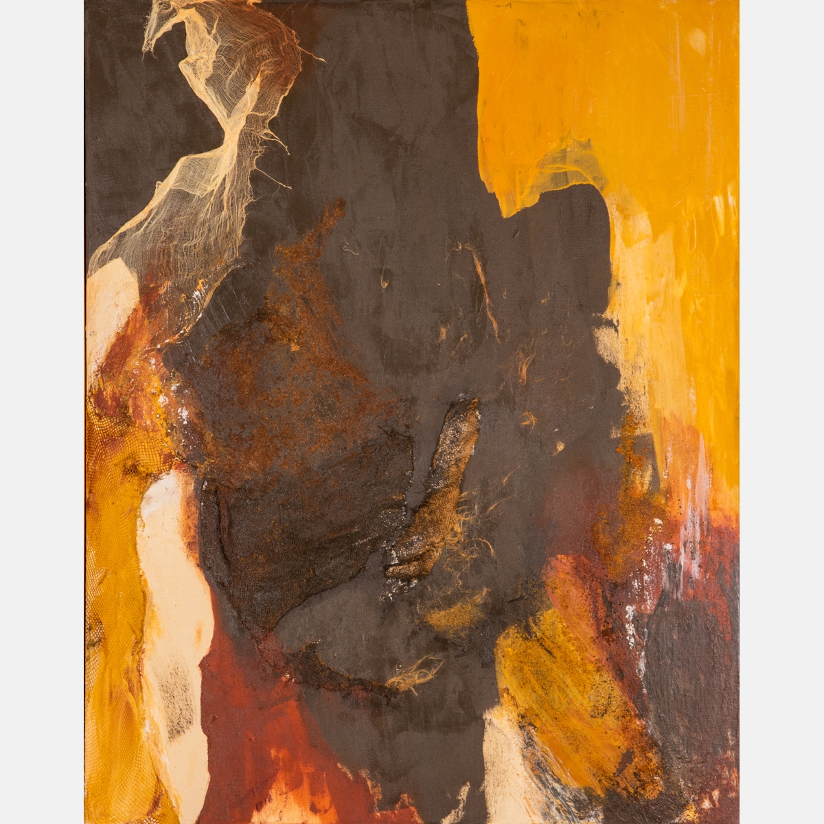 Artwork by Rosemary Brennan, Earth Tectonics, Made of Mixed media on canvas