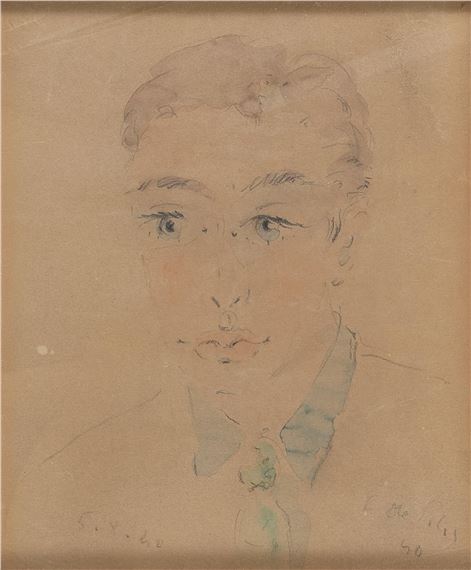 Ritratto di giovane by Filippo de Pisis, 1940