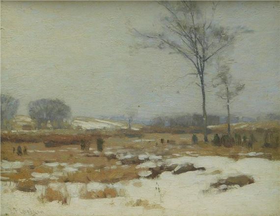Winter Landscape Painting by John Fabian Carlson