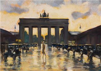 Brandenburger Tor vom Pariser Platz aus gesehen - Lesser Ury