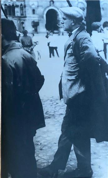 Vladimir Mayakovsky on Red Square by Boris Ignatovich