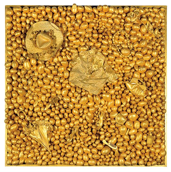 Beyond My Illusion (Parasol I Left in the Field) by Yayoi Kusama, 1997