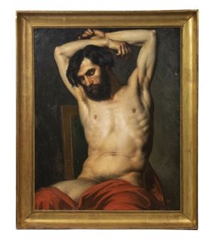 Man Nude to Waist - Alphonse Monchablon