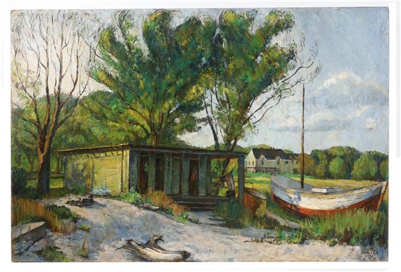 Coastal Camp Scene - Isabel Jamison Neel