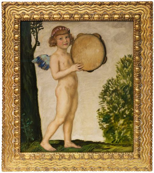 Eros mit Tamburin by Franz von Stuck, Um 1920