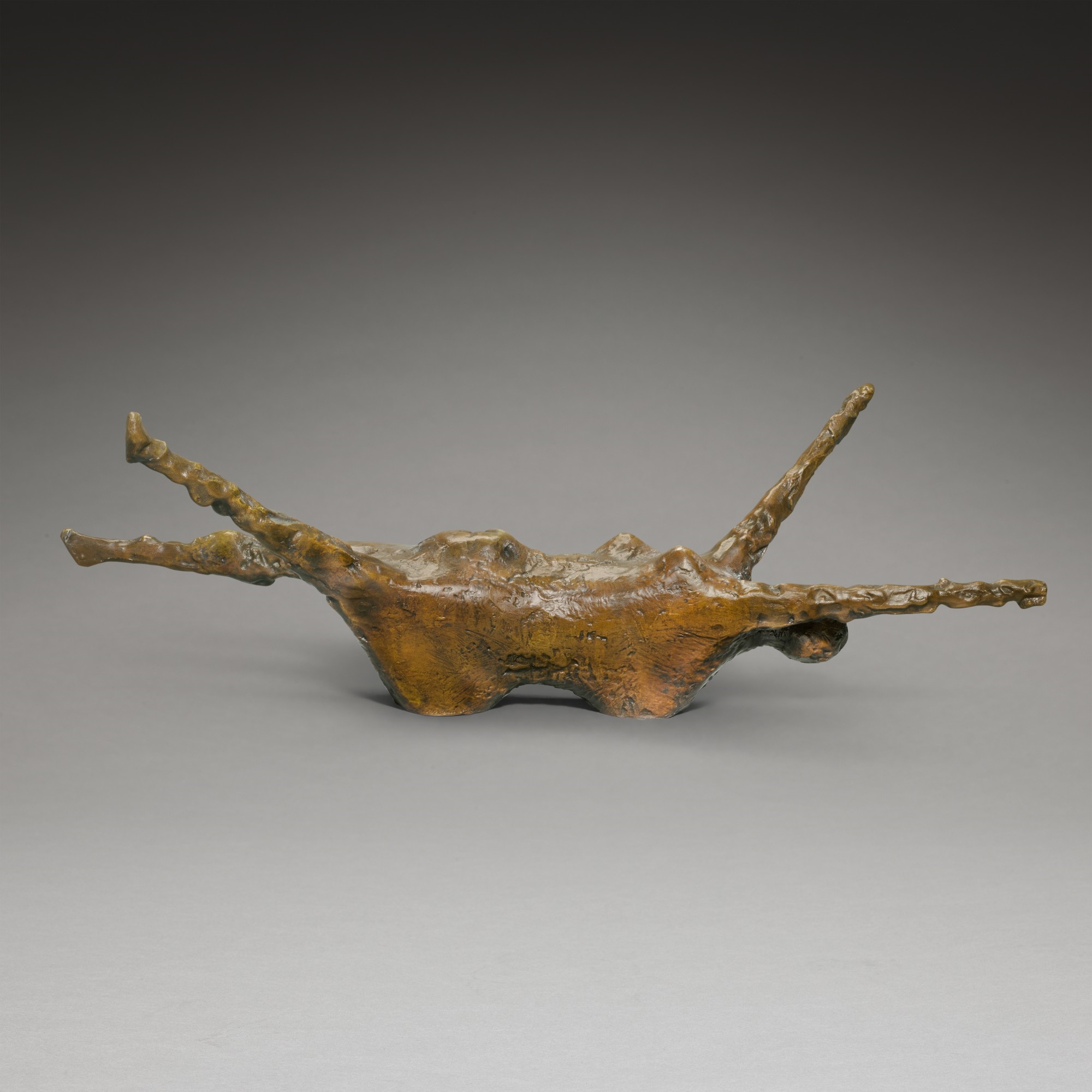 Artwork by Kenneth Armitage, Sprawling Woman, Made of bronze