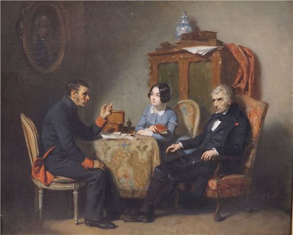 La demande en mariage by Alexandre-Marie Guillemin