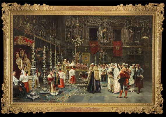 El bautizo by José Gallegos y Arnosa, 1888