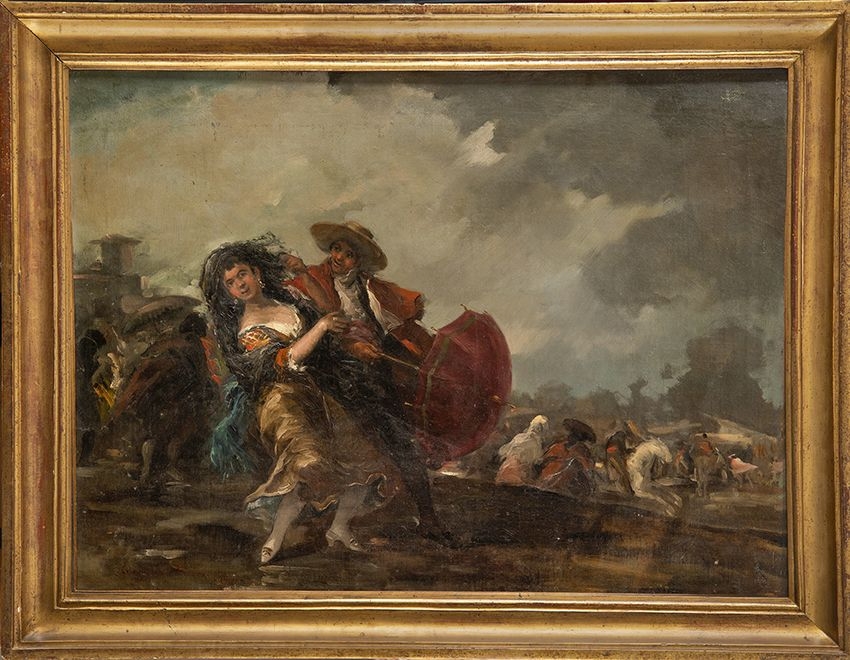 La tormenta by Eugenio Lucas y Velázquez