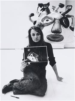 "Niki" (Porträt Niki de Saint Phalle) - Candid Lang