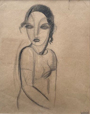 Portrait de femme by Emmanuel Gondouin, 1923