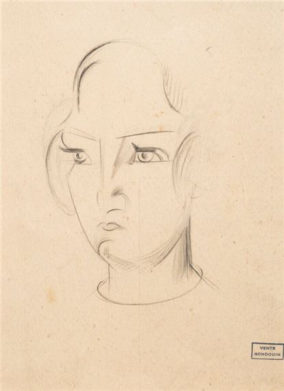 Portrait of a woman by Emmanuel Gondouin