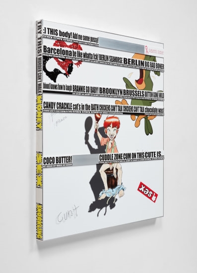 Artwork by Jordan Wolfson, Untitled, Made of inkjet print, in artist's frame