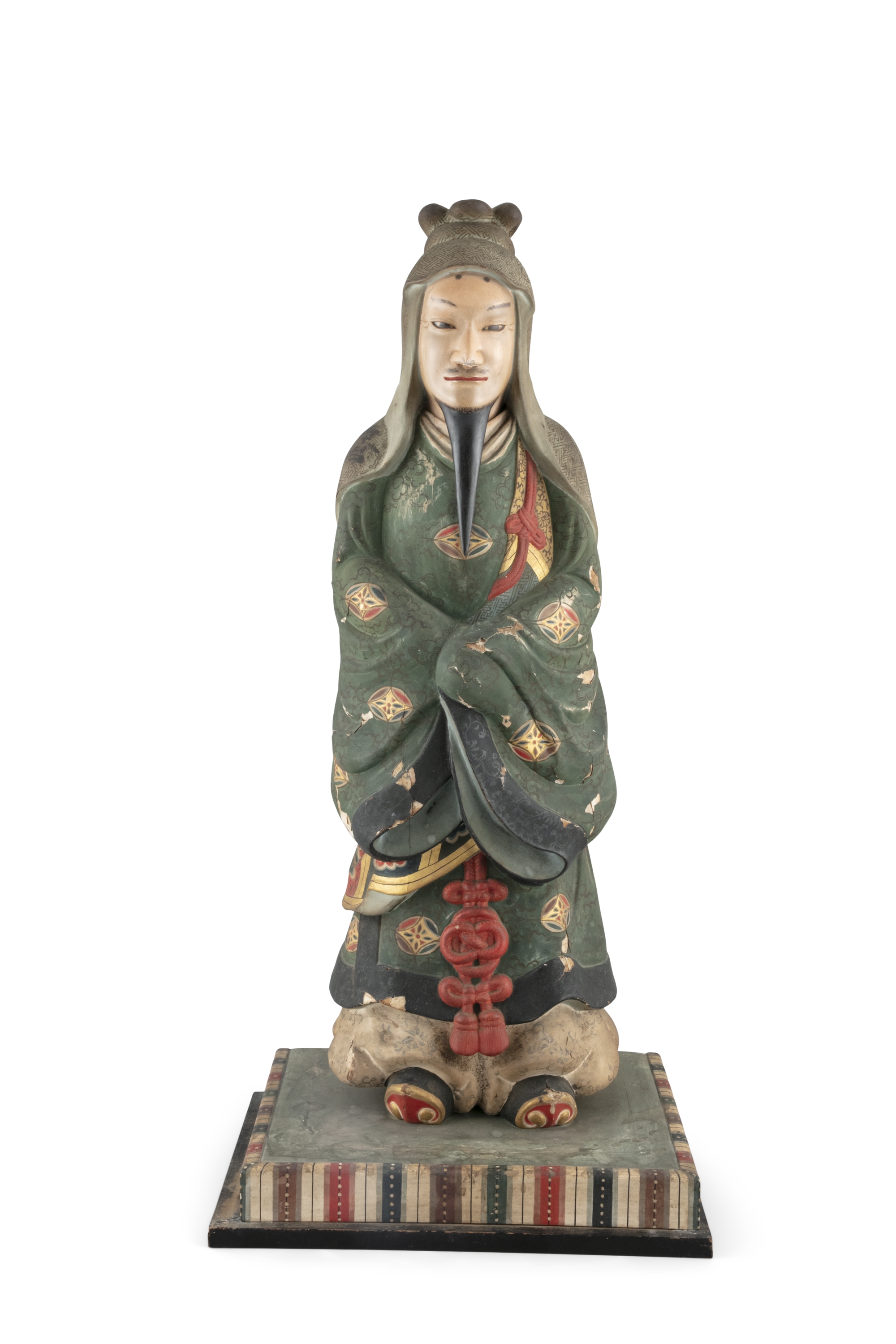 Japanese School, 19th Century | A LARGE POLYCHROMED VOTIVE BUDDHIST