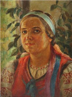 Portrait einer jungen Frau - A. Kurdymova