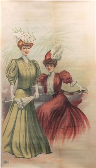 French 20th Century Twee modieuze dames (1900 - | MutualArt