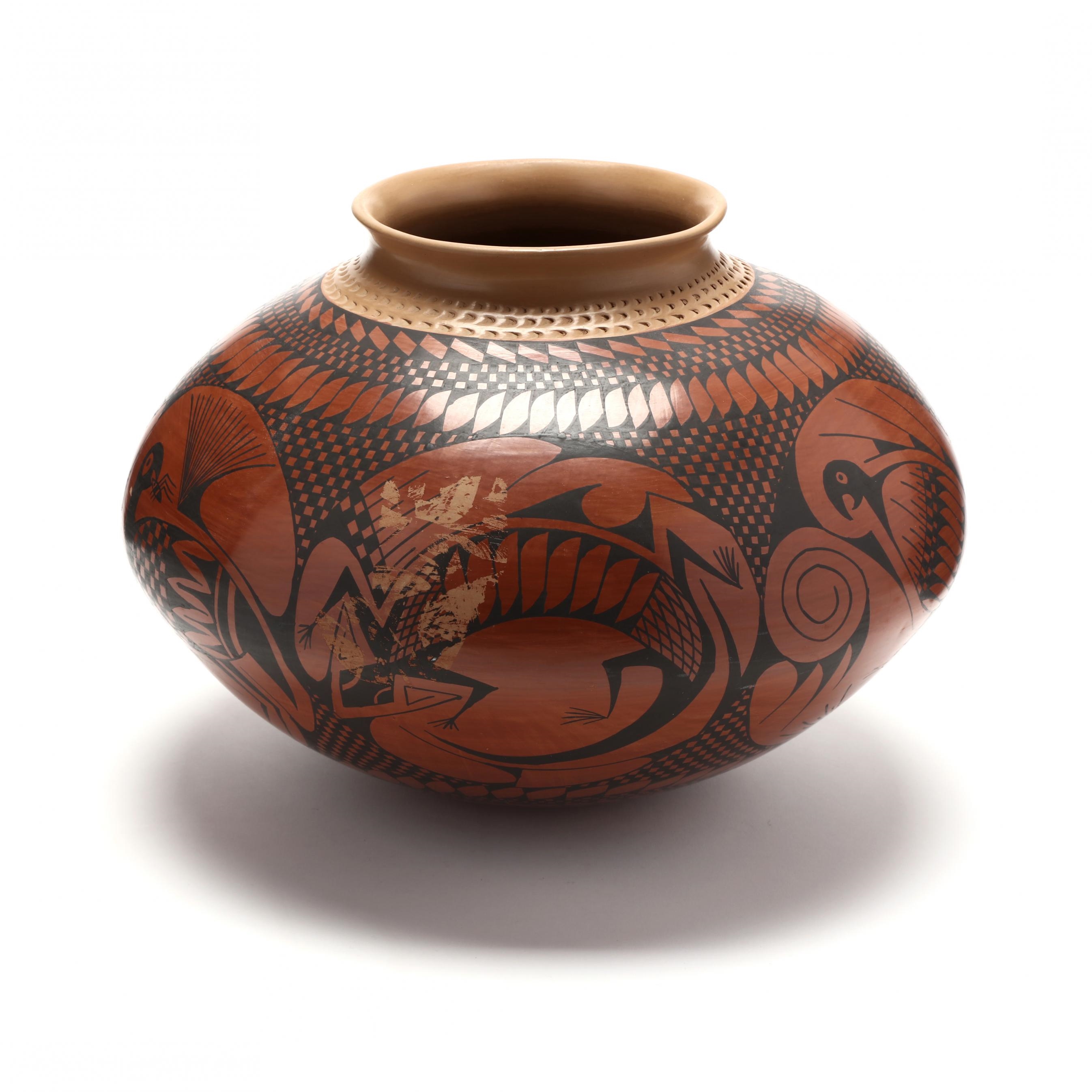 Artwork by Lucy Mora Bugarini, Large Pottery Vessel
