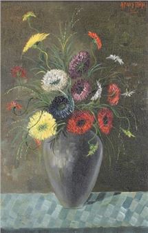 Blumen in Vase - Alfons Mühl