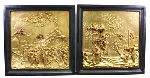 Adam und Eva; Moses by Lorenzo Ghiberti