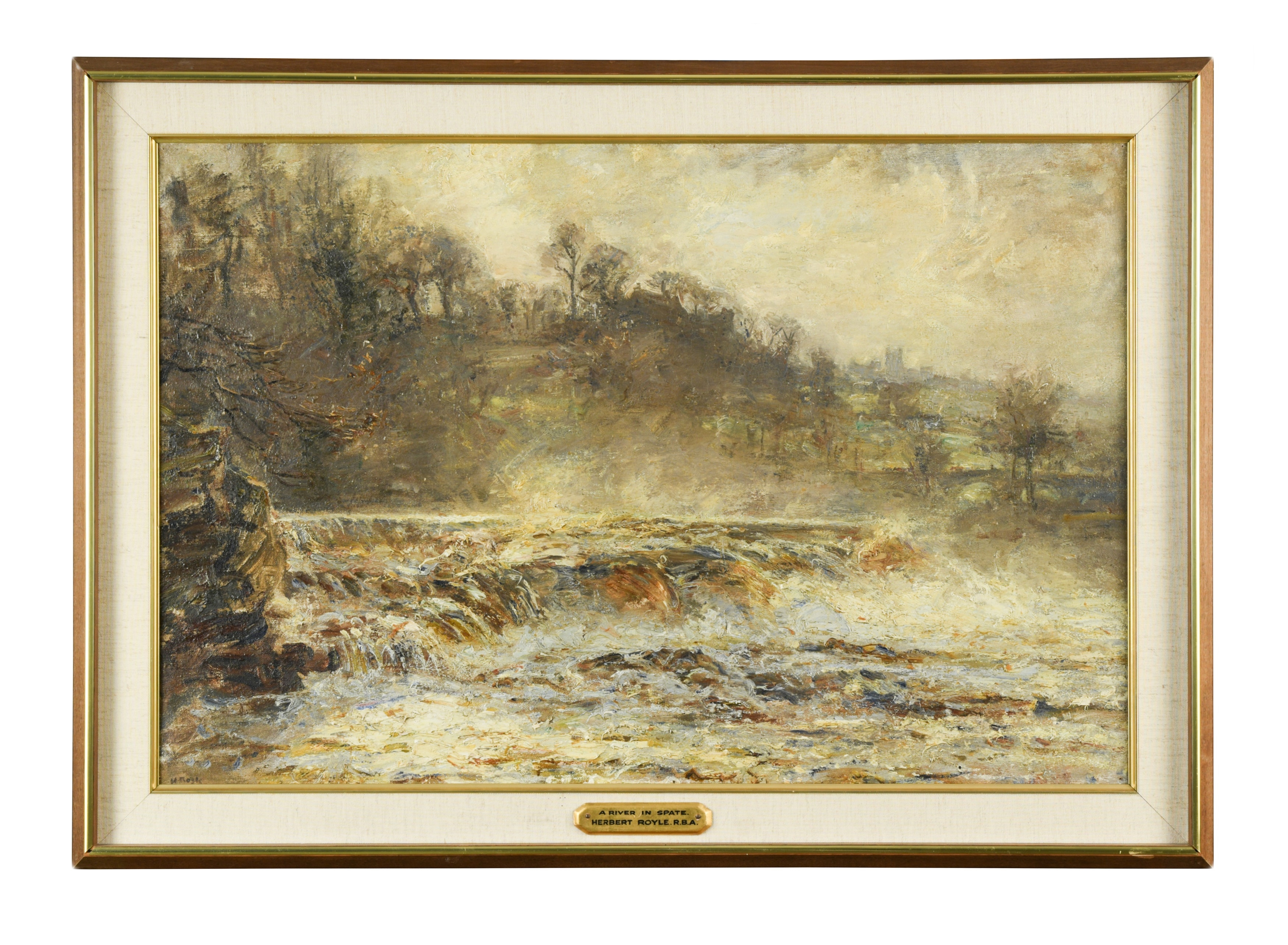 Herbert Royle | A River in Spate | MutualArt