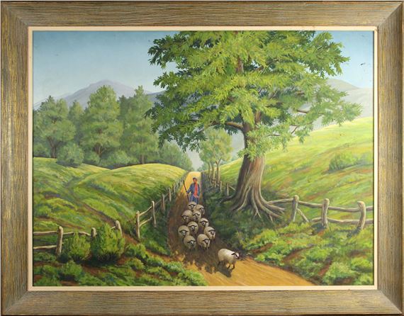 Sheep Herder in the Field