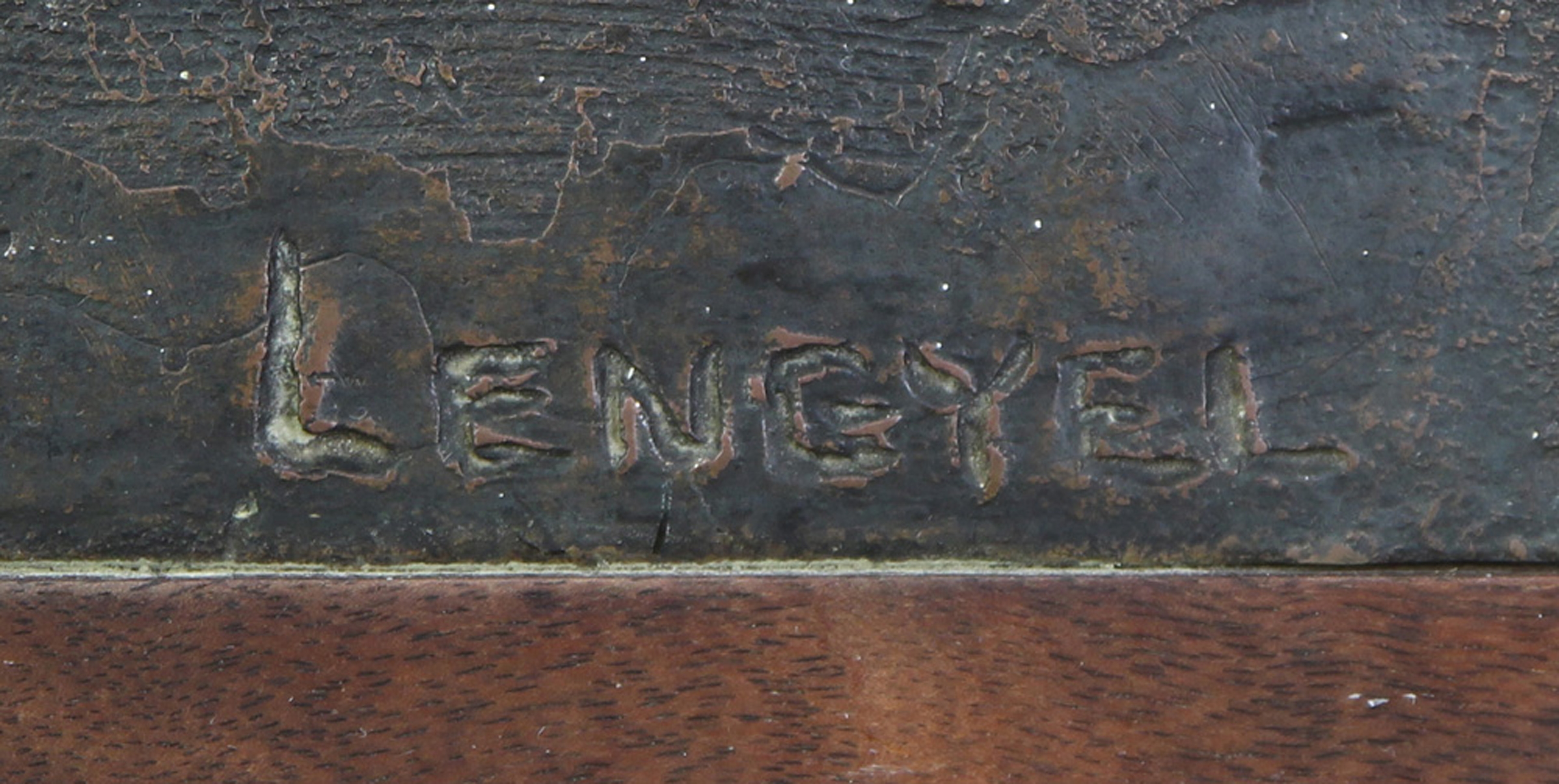 Artwork by Laura Morrison Lengyel, Untitled (Two Faces), Made of bronze