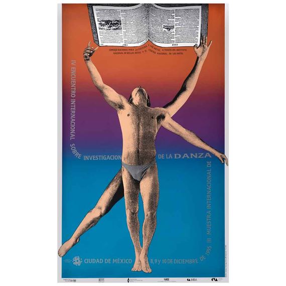 Cartel para el IV Encuentro Internacional sobre Investigación de la Danza by Gustavo Amézaga