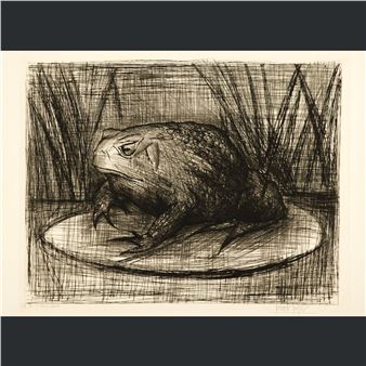 ベルナール・ビュッフェ【LE MUSEUM-Le crapaud】（アート