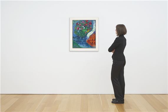 Marc Chagall、La Mariee de Notre-Dame Marc Chagall La Mariee Art Print for sale - iArtPrints.com