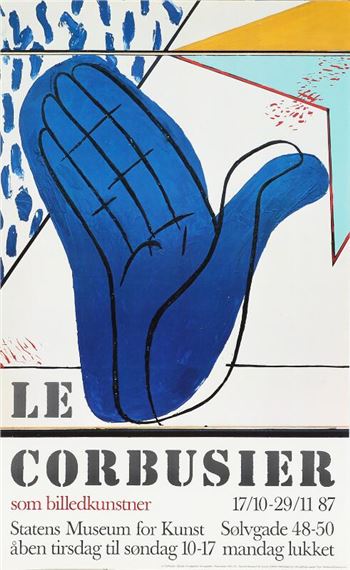 Le Corbusier | Exhibition poster from Statens for Kunst |
