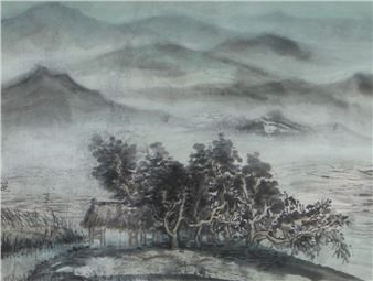Cai Xiaoli | The mist of the lake and the mountains of autumn | MutualArt