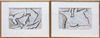 Zwei Arbeiten ohne Titel - Ernst Hesse